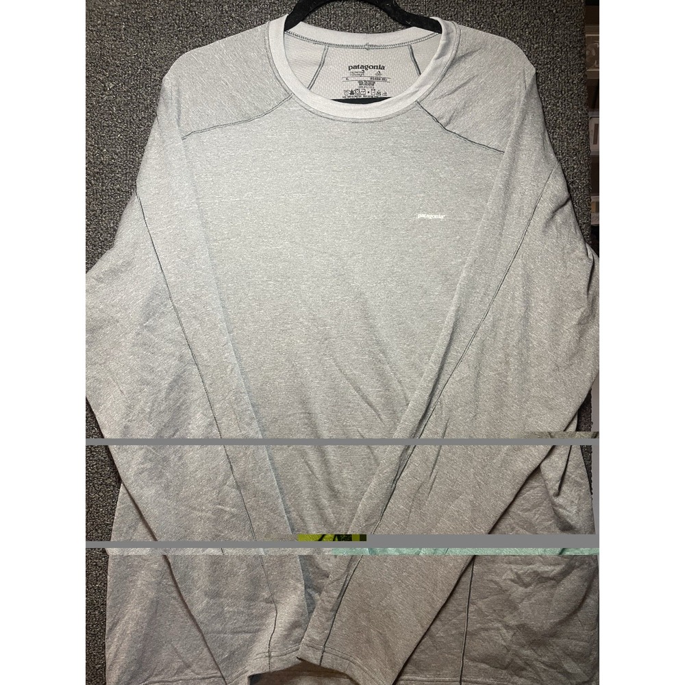 Patagonia Shirt Mens XL Gray Capilene Midweight 3 Performance Base Layer Hiking